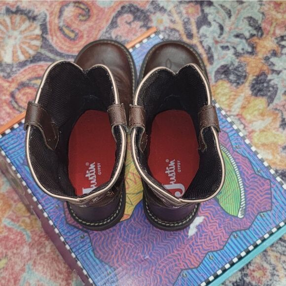 Justin L9995 Ladies Gypsy Boot • Café Brown • Round Toe • Size 7 - Picture 7 of 13